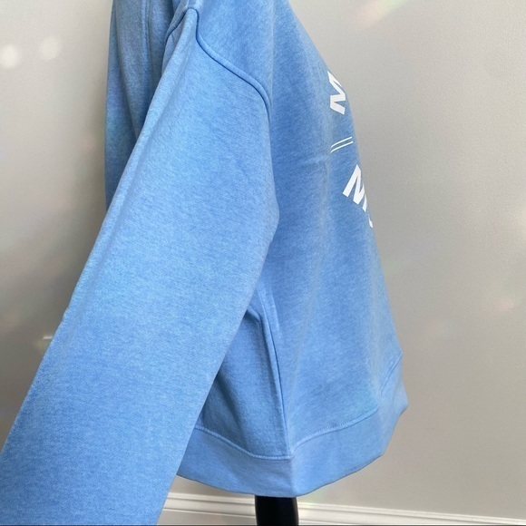 Disney Mickey Mouse Print Soft Sweatshirt Crewneck Sweater Top Sky Blue - Picture 4 of 9